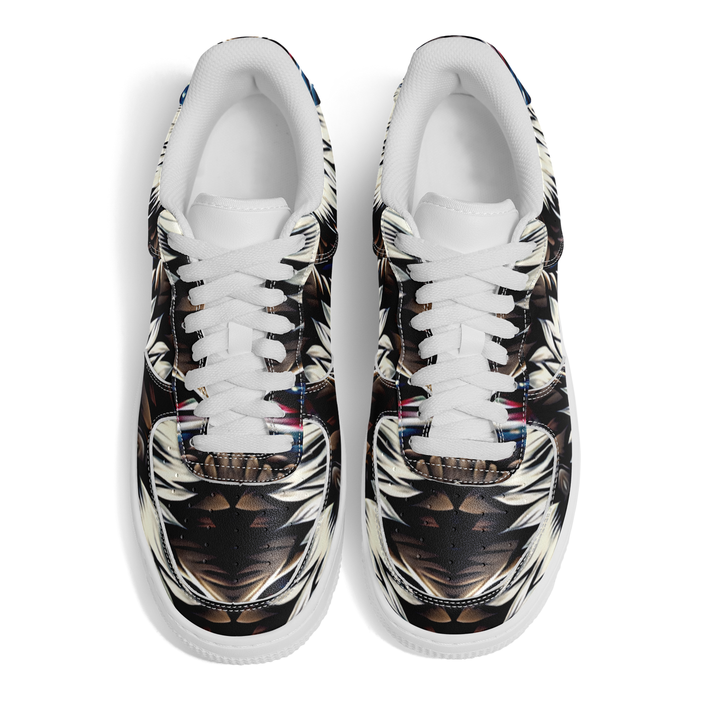 Men's  Patriotic Stars & Stripes Pattern All Over Print Core Low Shoes