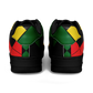Men's Red Yellow Green and Black Stars Pattern All Over Print Urban Peak High Top Shoes