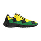 Women's Ghana Flag & Black Star Pattern All-Over Print Athletic Shoes