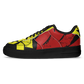 Women's Red Yellow Green and Black Stars Pattern All Over Print Urban Peak High Top Shoes