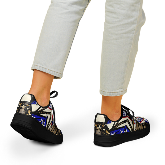 Women's Kaleidoscope Star Pattern All-Over Print Core Low Shoes