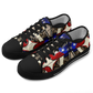Men's Patriotic Stars & Cross Kaleidoscope Pattern All-Over Print Urban Peak Low Shoes