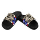 Men's Patriotic Star Kaleidoscope Pattern All-Over Print Slide Sandals (Model 057)