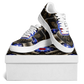 Men's Patriotic Kaleidoscope Pattern All-Over Print Core Low Shoes