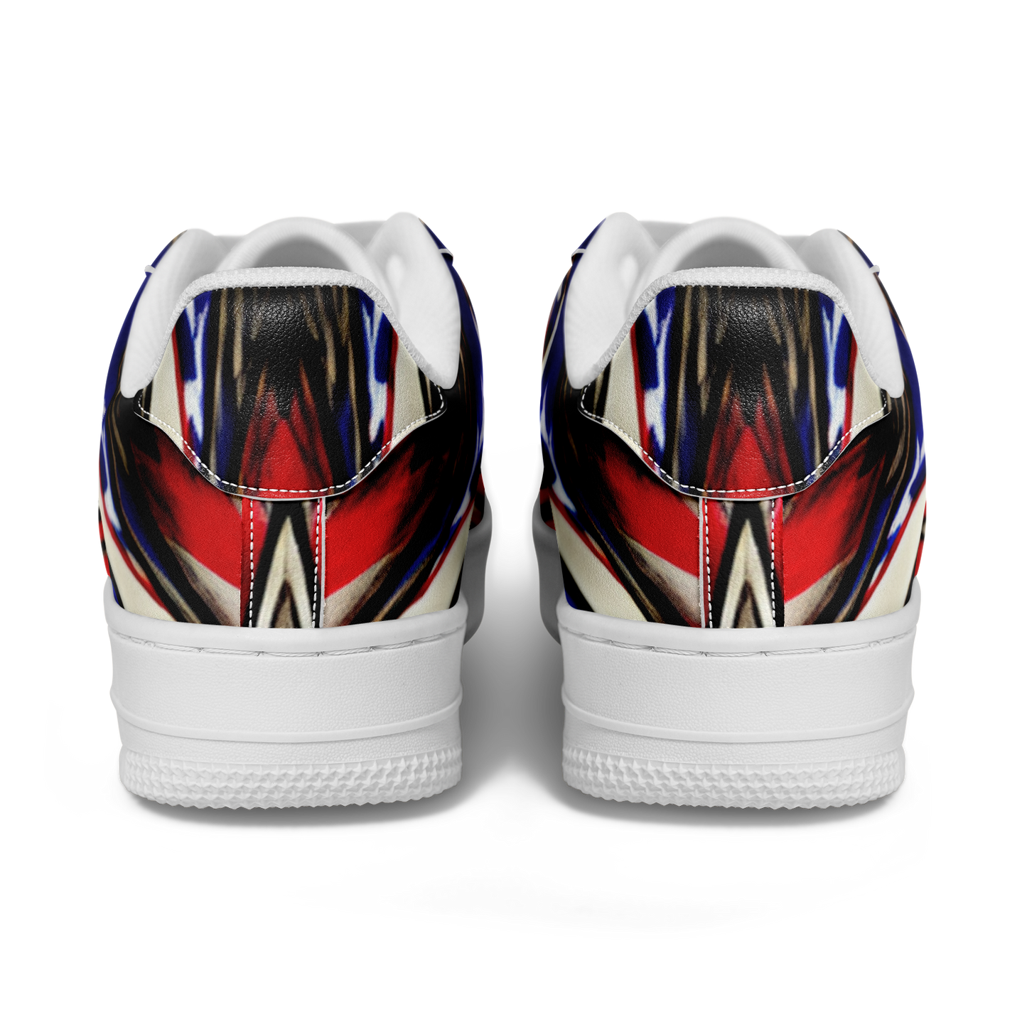 Men's Starburst Patriotic Colors Pattern All-Over-Print Core Low Shoes