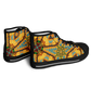 Women's Golden Geometric Mosaic Pattern Urban Peak High Top Shoes