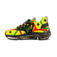 Men's Red Yellow Green Black Stars Athletic Mesh Sneakers