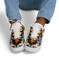 Men's Golden & White Kaleidoscope Pattern All-Over Print Core Low Shoes