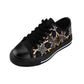 Men's  Black Geometric Pattern Pattern Low-Tops Sneakers