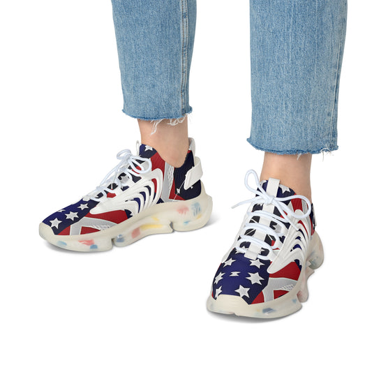 Women's Patriotic Star Flag Sneakers