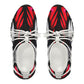 Men's Abstract Red, White & Black Pattern All-Over Print Outdoor Training Shoes