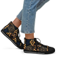 Women's Geometric Gold & Black Pattern Urban Peak High Top Shoes