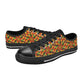 Women's Vibrant African Kente Geometric Pattern All-Over Print Low Top Canvas Shoes