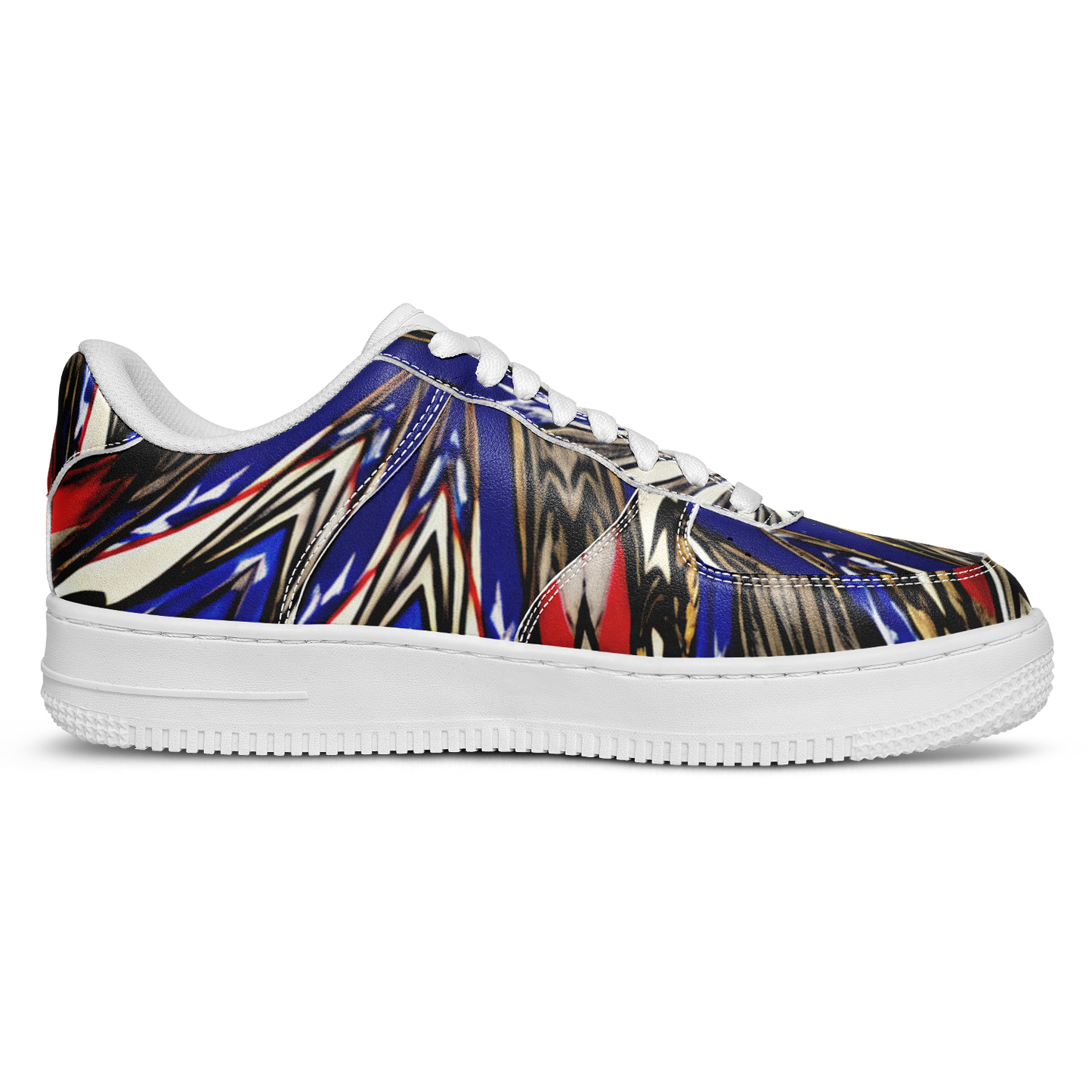 Women's Starburst Patriotic Colors Pattern All-Over-Print Core Low Shoes