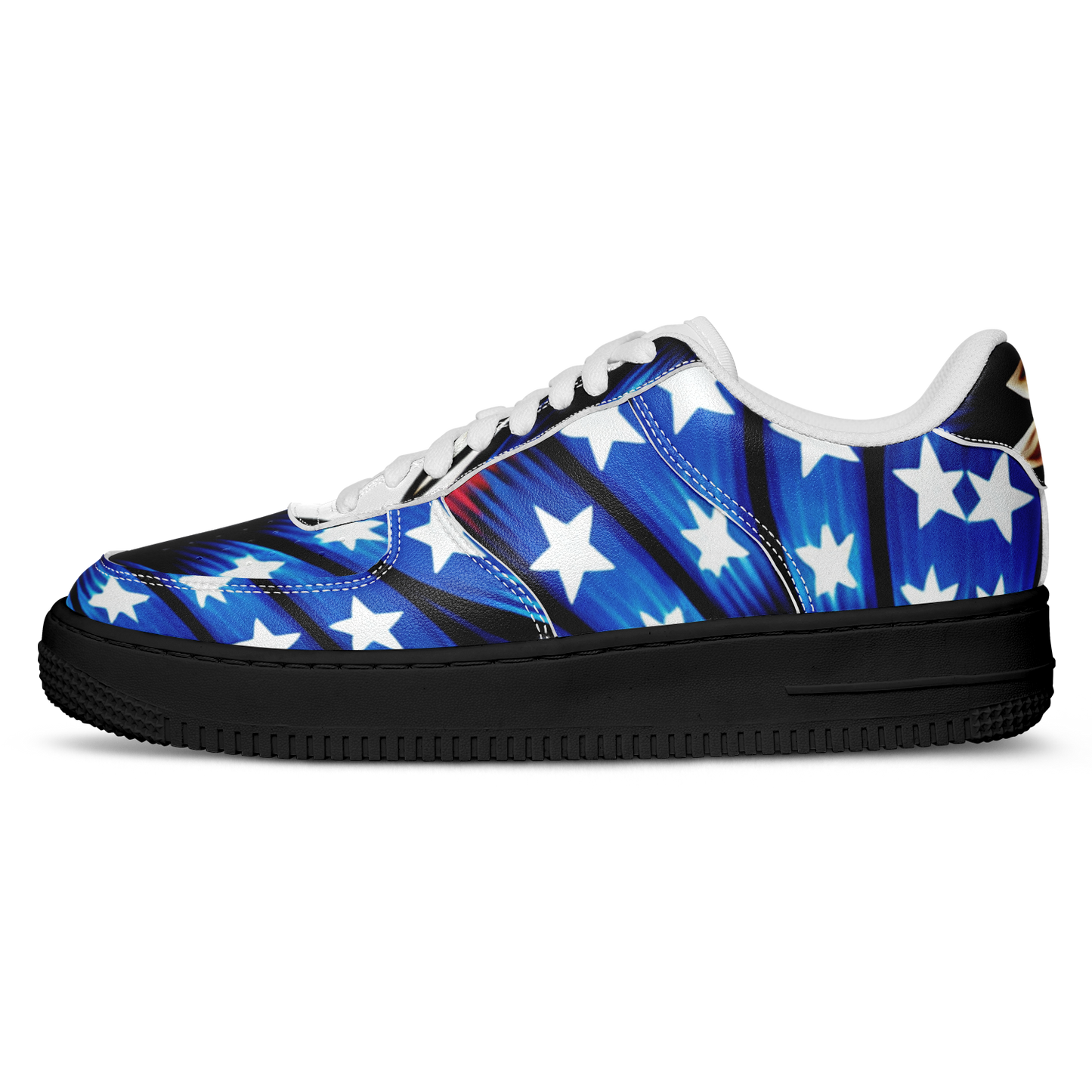 Men's American Flag Pattern All-Over Print Core Low Shoes