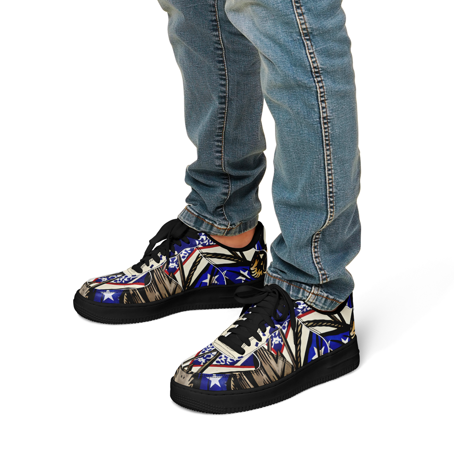 Women's Kaleidoscope Star Pattern All-Over Print Core Low Shoes