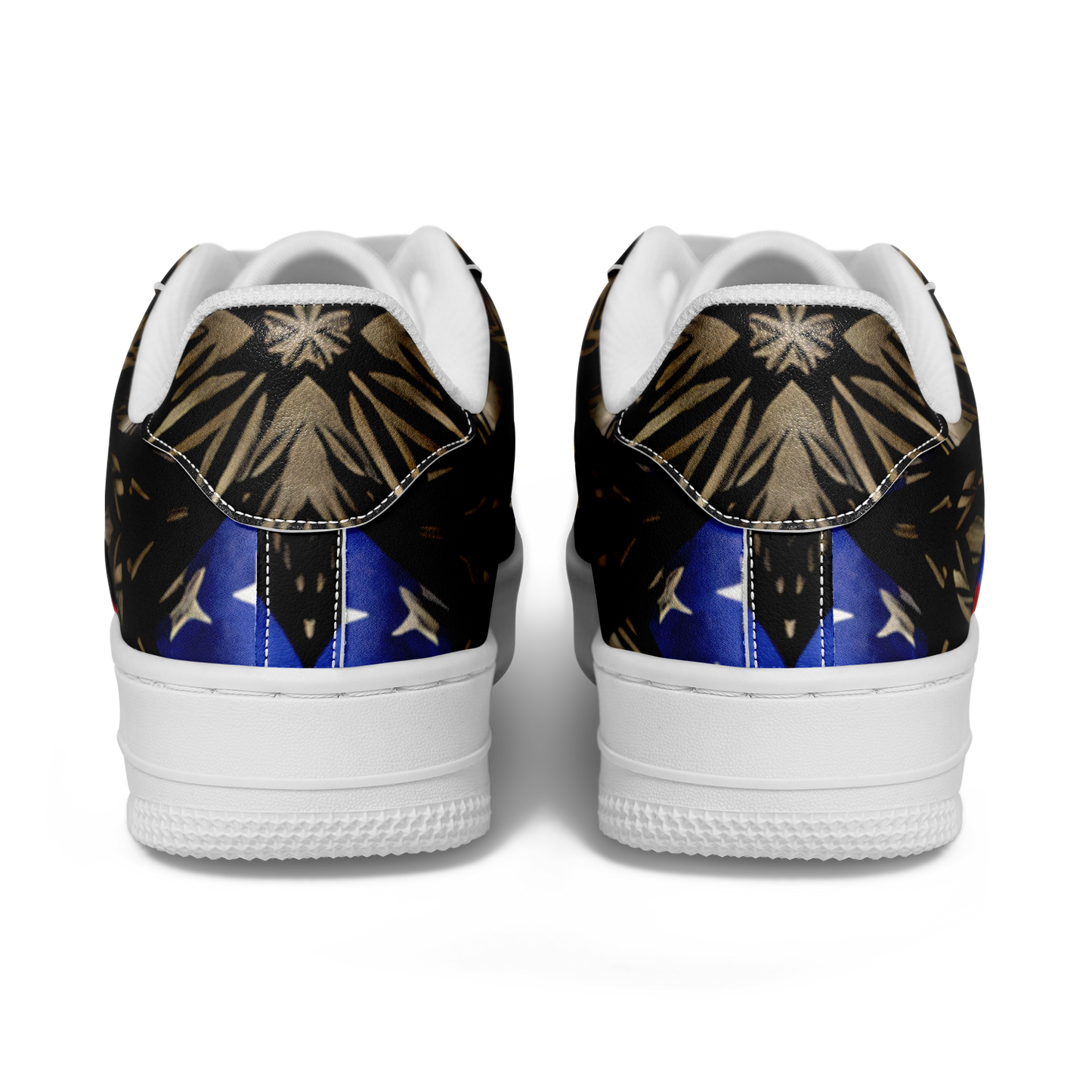 Men's Patriotic Kaleidoscope Pattern All-Over Print Core Low Shoes