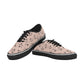 Men's Blush Pink Kaleidoscope Pattern All Over Print Classic Canvas Low Top Shoes