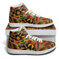 Men's Vibrant African Kente Geometric Pattern All-Over Print Motion High Top Shoes