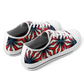 Women's Red, White & Blue Geometric Star Pattern All-Over Print Urban Peak Low Shoes