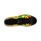 Women's Red Yellow Green Stars Flag Hex Pattern High Top Sneakers
