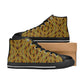 Women's Bold African Kente Inspired Pattern All-Over Print  High Top Canvas Shoes