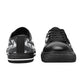 Women's Monochrome Kaleidoscope Pattern All-Over Print  Low Top Canvas Shoes