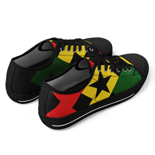 Women's Red Yellow Green and Black Stars Urban Peak Low Shoes