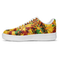 Women's Vibrant Red Yellow & Green African Kente Geometric Pattern All-Over Print Core Low Shoes