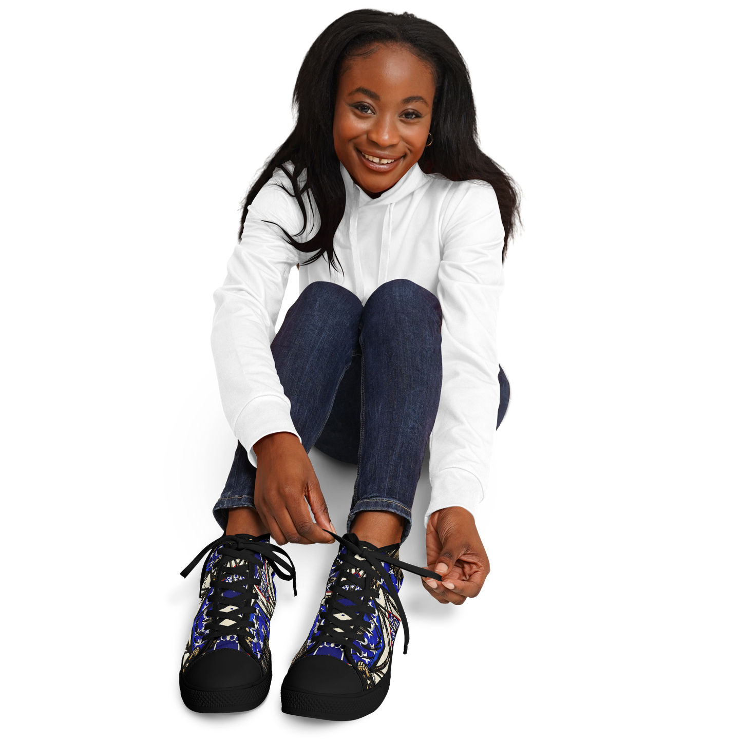 Women's Kaleidoscope Star Pattern All-Over Print Urban Peak High Top Shoes