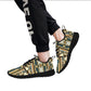 Men's Retro Geometric Tribal Pattern All-Over Print Pull Loop Sneakers