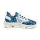 Men's Blue Geometric Kaleidoscope Mesh Sneakers