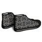Women's Black Geometric Pattern Urban Peak High Top Shoes
