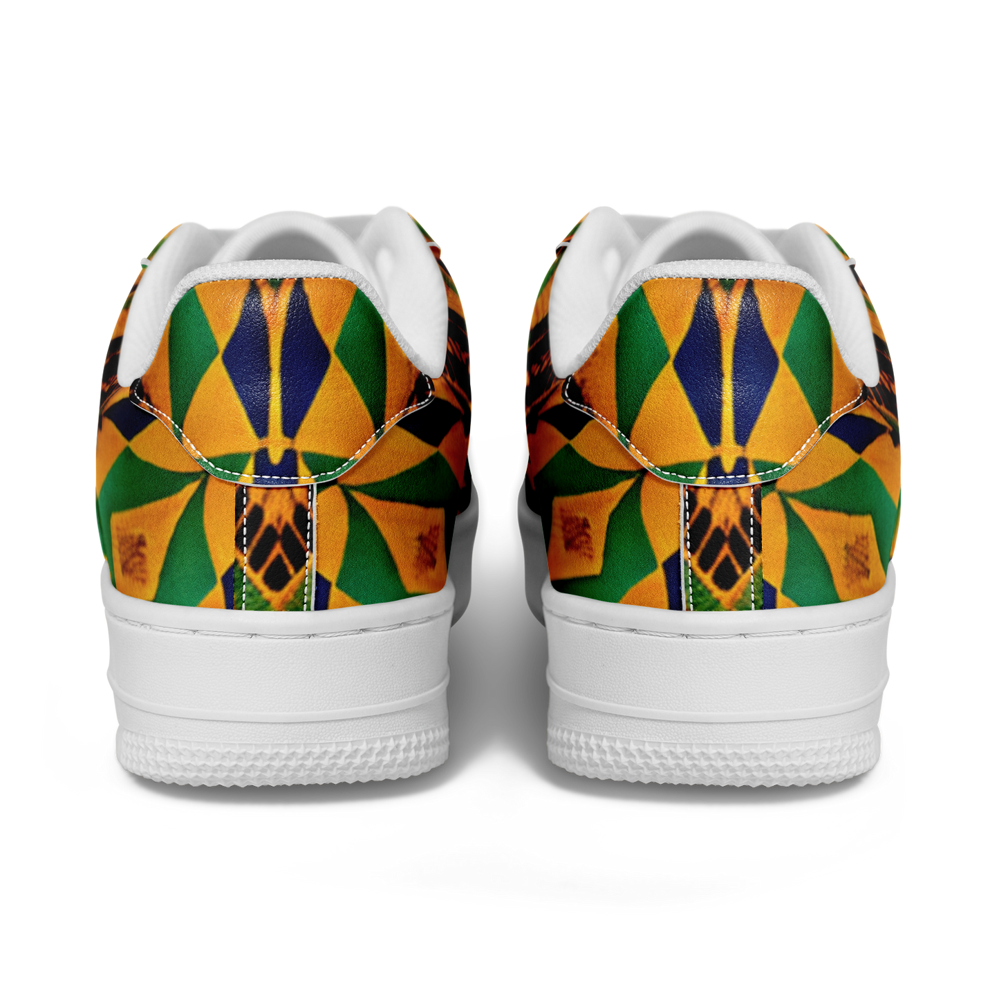 Women's Bold African Kente Inspired Pattern All-Over Print Core Low Shoes
