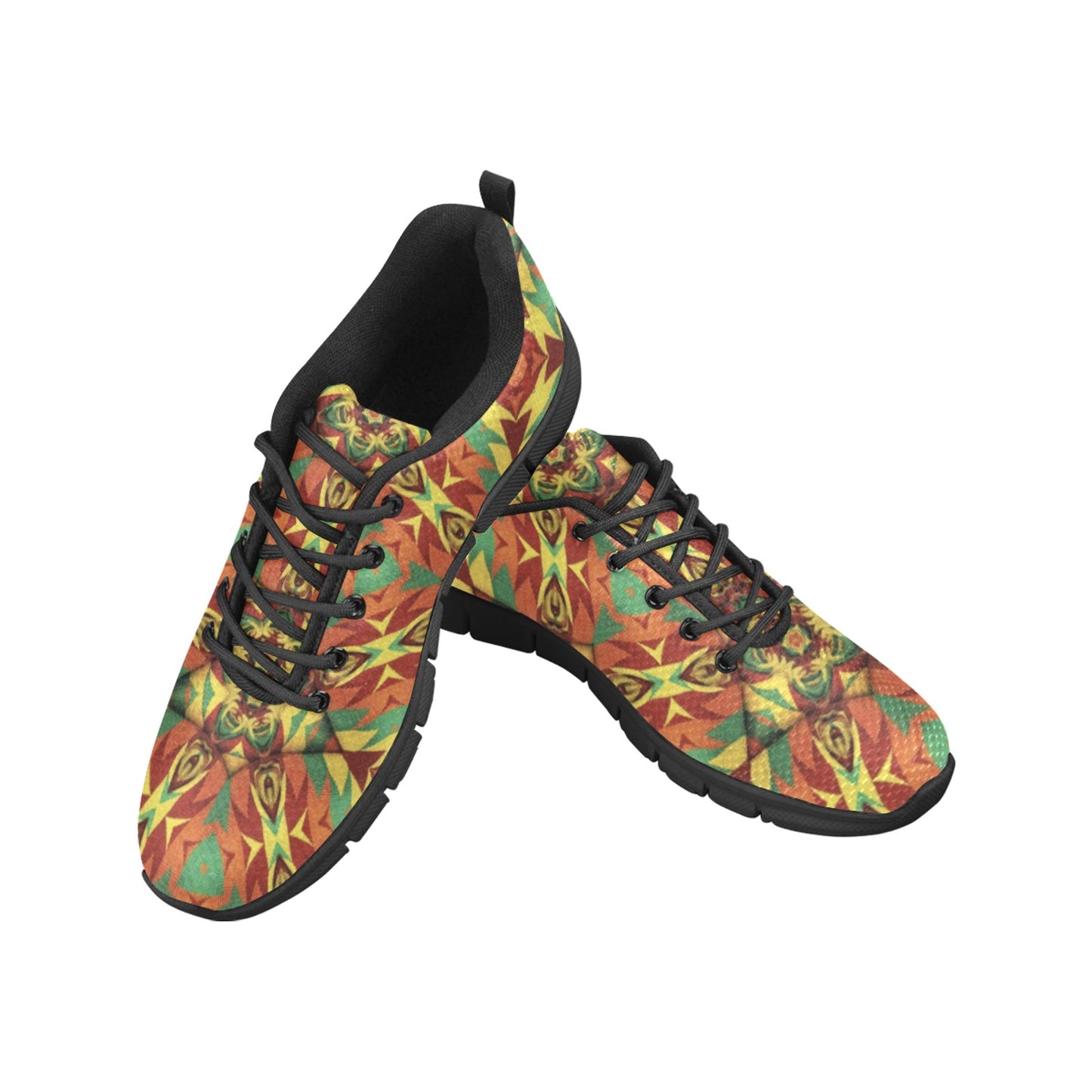 Women's  Bold Tribal Kaleidoscope Pattern Breathable Running Shoes
