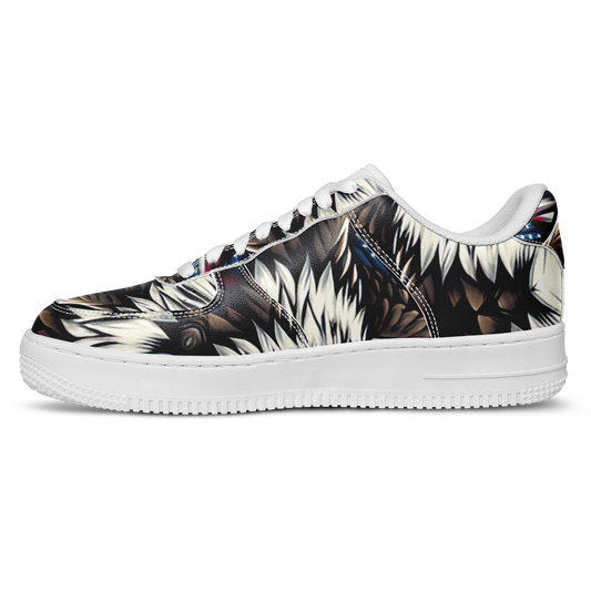 Men's  Patriotic Stars & Stripes Pattern All Over Print Core Low Shoes