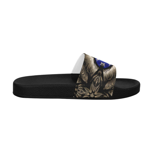 Women's Patriotic Kaleidoscope Pattern All-Over Print Slide Sandals
