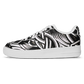 Men’s Black Intricate Silver Chain Tattoo Pattern High Core Low Shoes