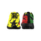 Women's Ghana Flag & Black Star Pattern All-Over Print Athletic Shoes.