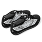 Men's Black & White Kaleidoscope Pattern All Over Print Urban Peak Low Shoes