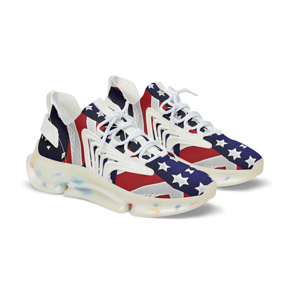 Men's Patriotic Stars & Stripes Mesh Sneakers