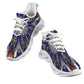 Men's Starburst Patriotic Colors Pattern All-Over-Print Twisted Sole Sneakers