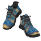 Women's Retro Radiant Waving Pattern All-Over Print Twisted Sole Sneakers