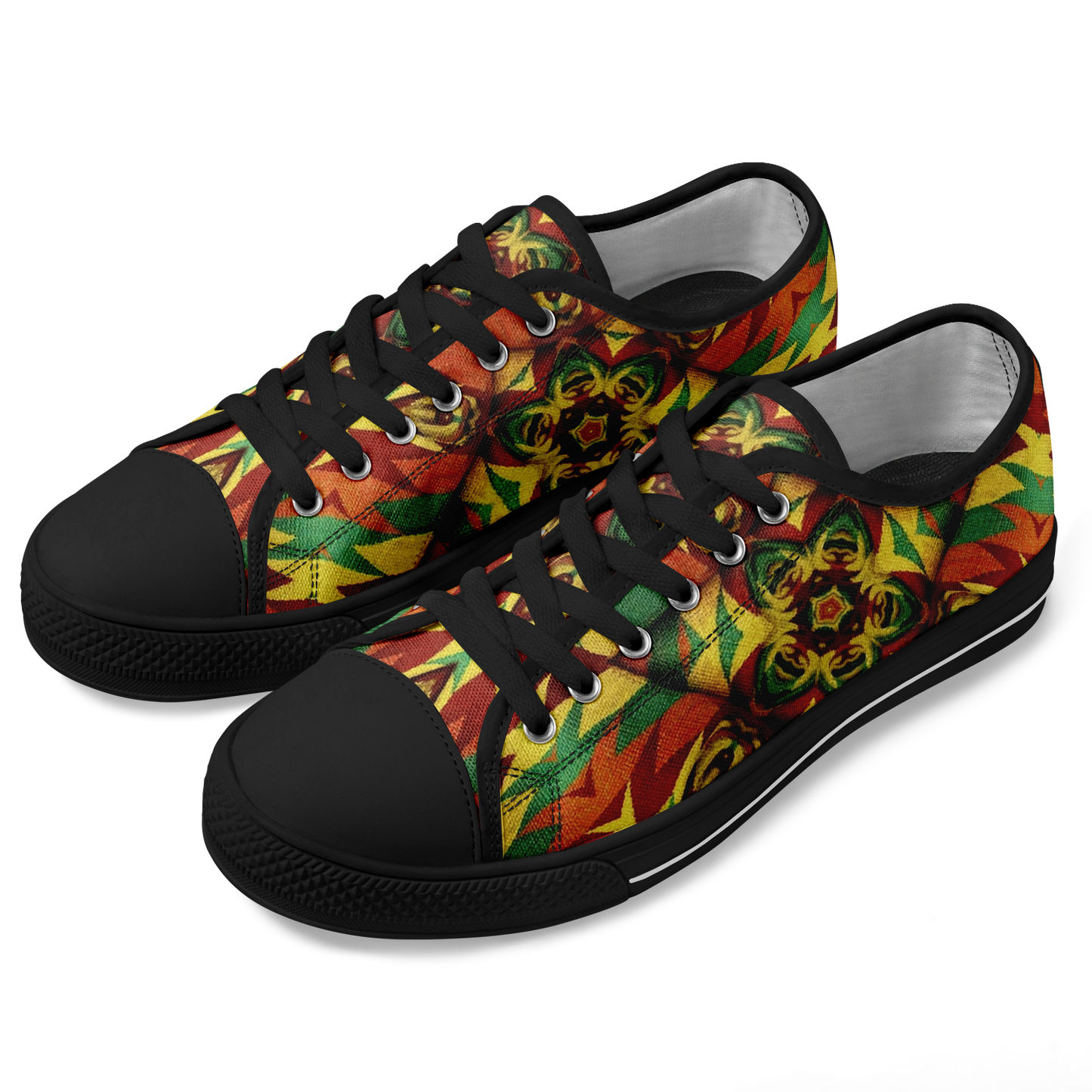 Men's Bold Tribal Kaleidoscope Pattern All Over Print All Over Print Urban Peak Low Shoes