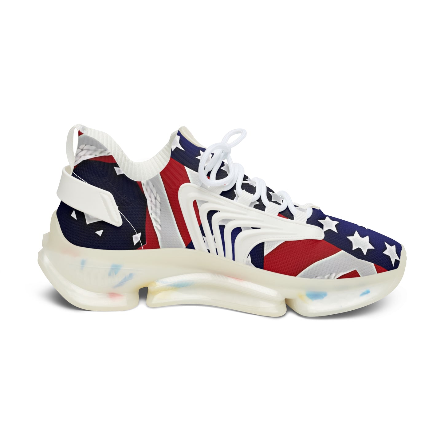 Women's Patriotic Star Flag Sneakers