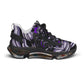 Women's Purple Swirl Mesh Sneakers with Black Sole