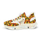 Men's Mesh Vibrant Kaleidoscope Print Athletic Sneakers