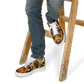 Men's Vibrant African Kente Geometric Pattern All-Over Print  Core Low Shoes