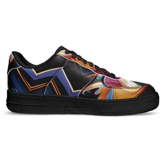 Men's Bold Geometric Pattern All-Over Print Core Low Shoes
