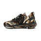 Men's Luxe Leopard Scroll Pattern All Over Print Mesh Sneakers